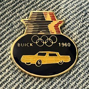 1960 Buick Olympic Commemorative Pin from 1984 Los Angeles Games ~ Auto
